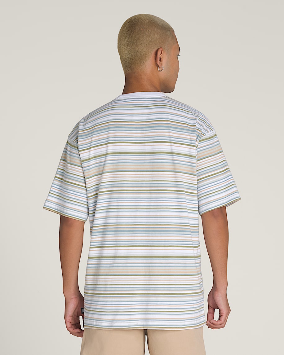 【BAON】[unisex] Koiti Color Matching Stripe Over Knit Clearance baby knit hat in rainbow stripe | Primary.com