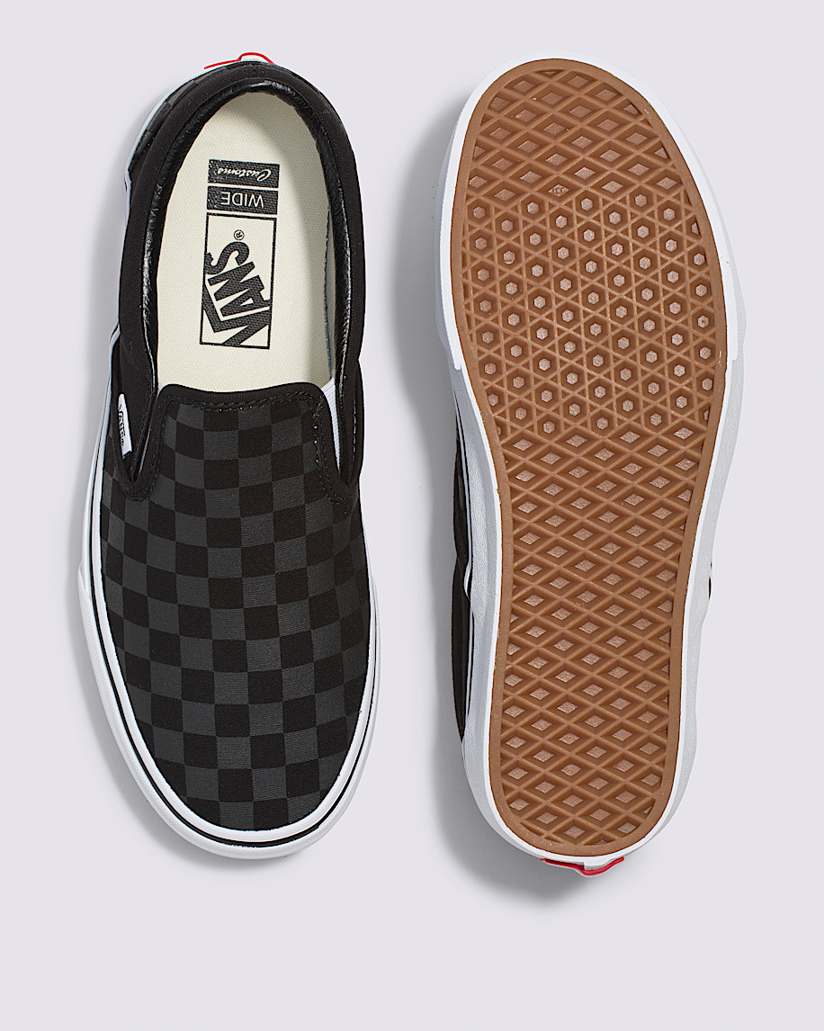 Customs Classic Slip-On Checkerboard Wide Shoe in Customs | Vans