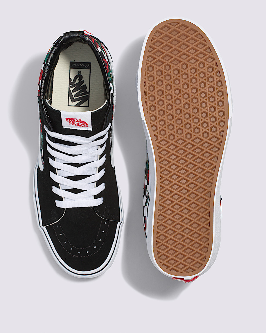Customs Checkerboard Roses Sk8-Hi in Customs | Vans
