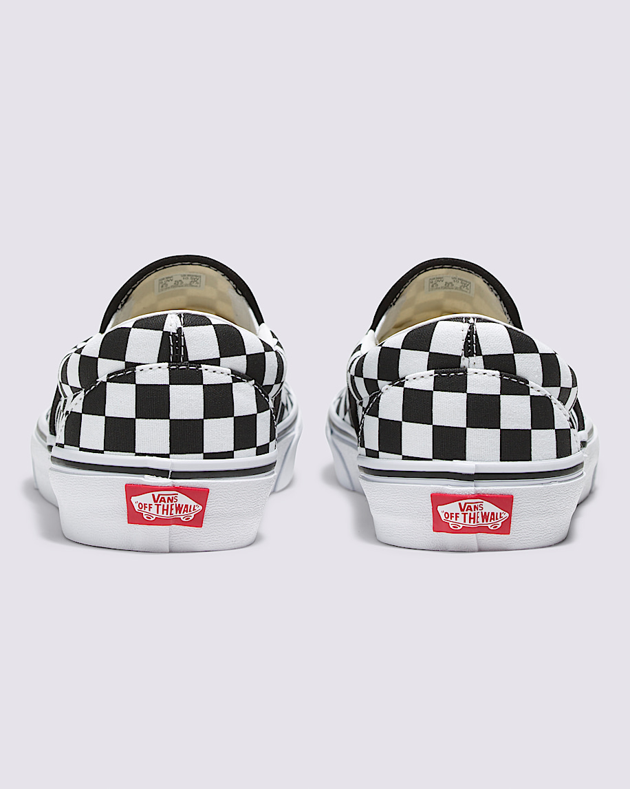 Customs Classic Slip-On Checkerboard Wide Shoe - 4