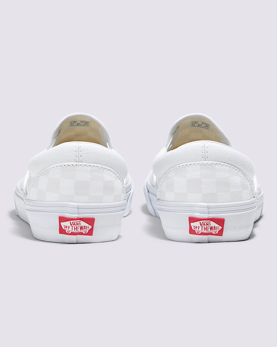 Customs True White Checkerboard Slip-On Wide