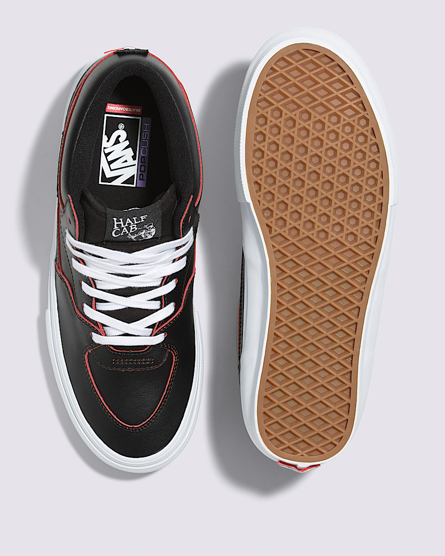 Skate Half Cab Shoe in Black / Orange | Vans