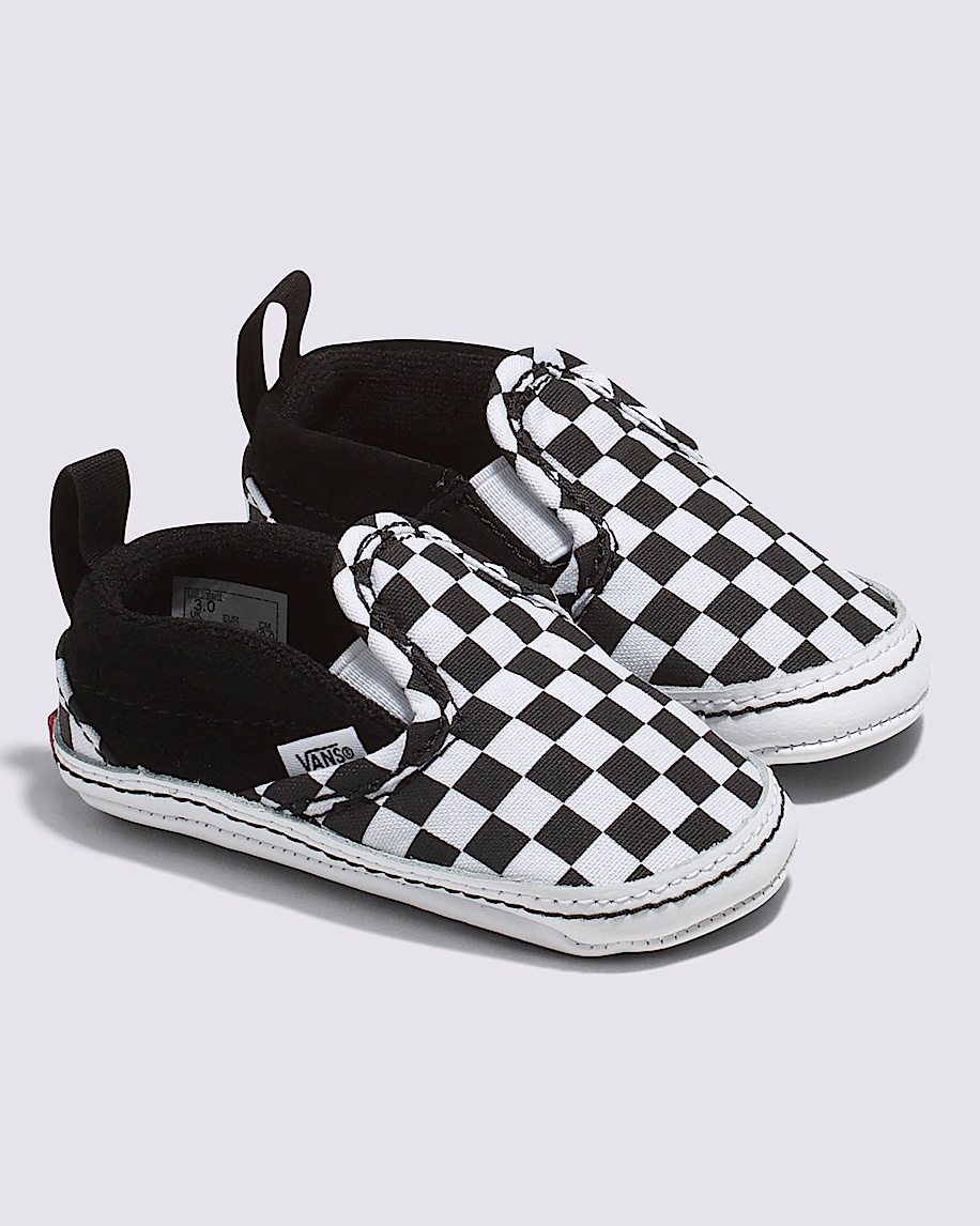 Infant Slip-On V Checkerboard Crib Shoe - 2