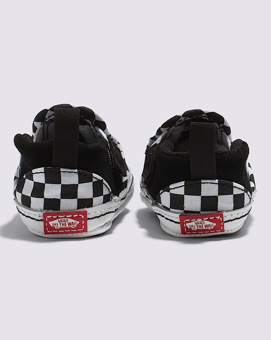 Infant Slip-On V Checkerboard Crib Shoe