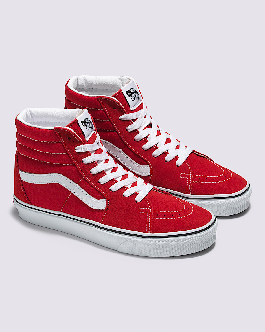 超歓迎 Shoe Sk8-Hi in Vans | White / Red Racing 靴