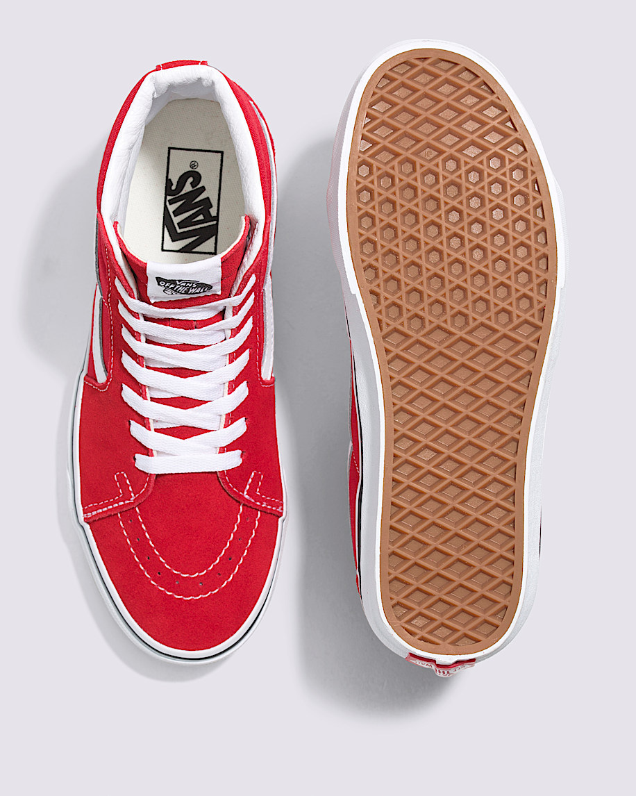 Sk8-Hi Shoe in Racing Red / White | Vans Sk8-Hi Shoe in Racing Red / White | Vans