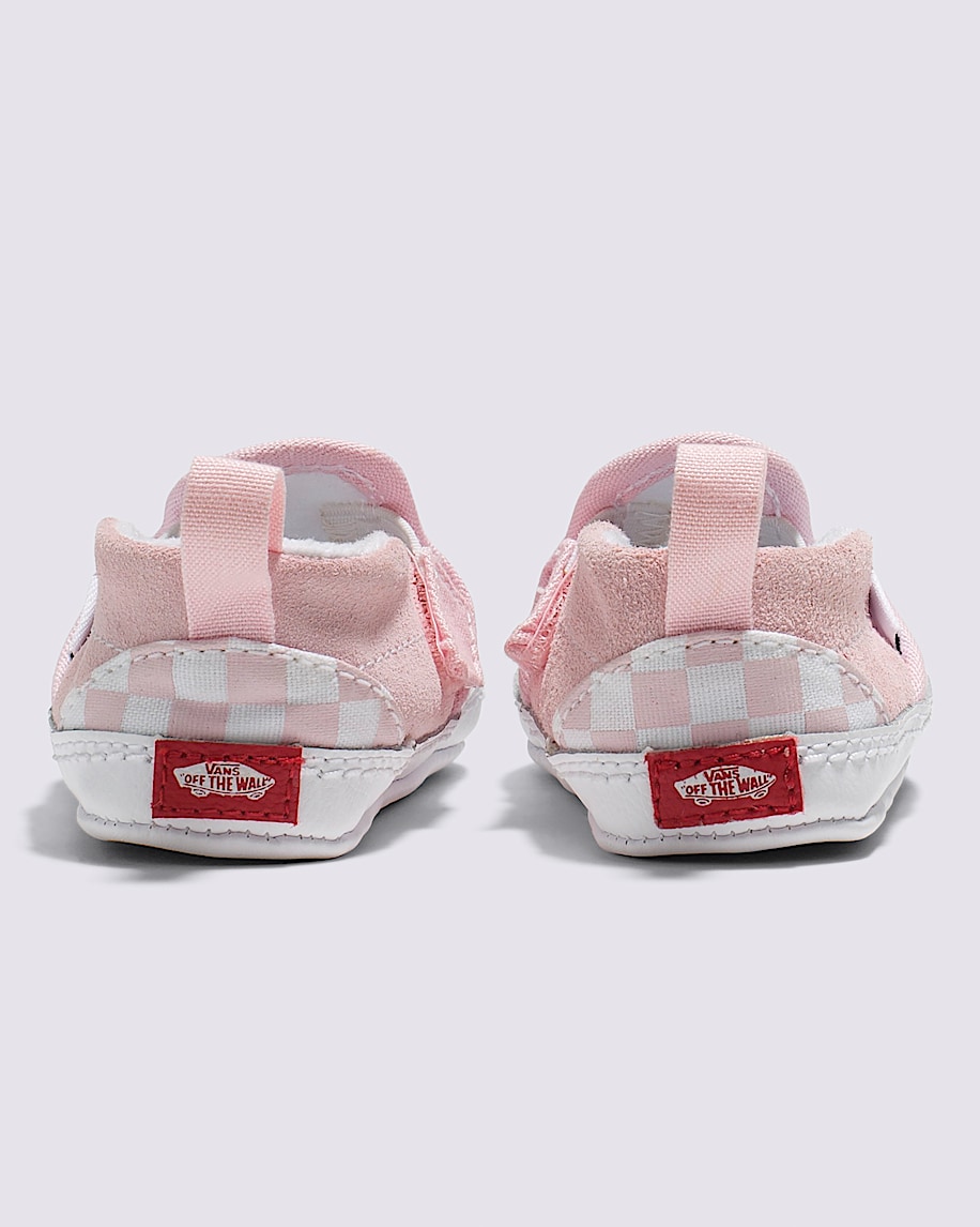 Infant Slip-On V Crib Checkerboard Shoe