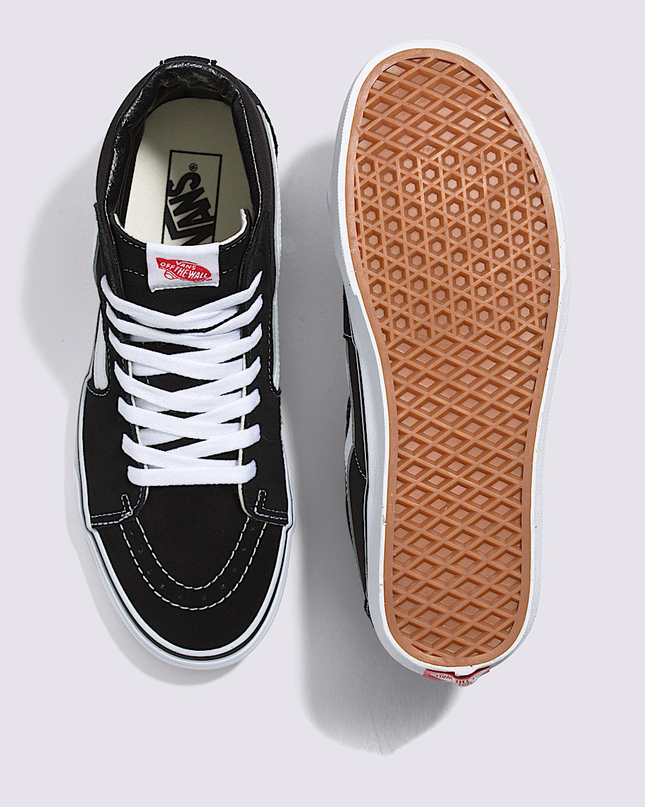 【絶品】 Vans | Sk8-Hi Black/Black/White Classics Shoe 靴