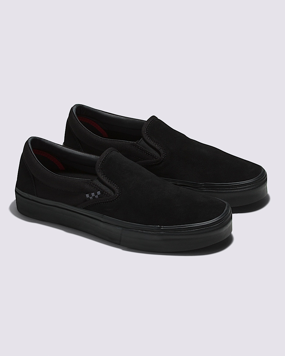今ならほぼ即納！ Vans | Skate Slip-On Black/Black Skate Shoe 靴
