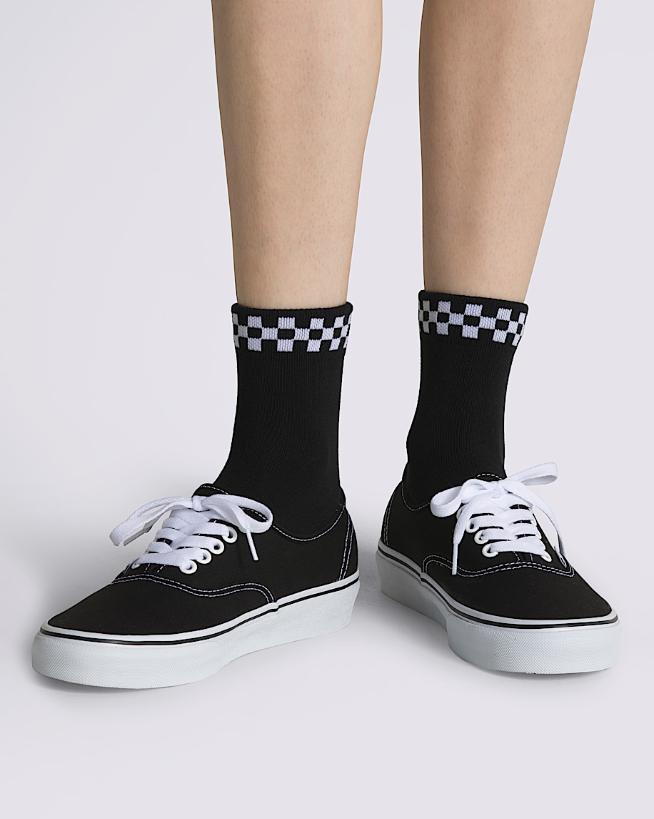 Peek-A-Check Crew Socks - 2