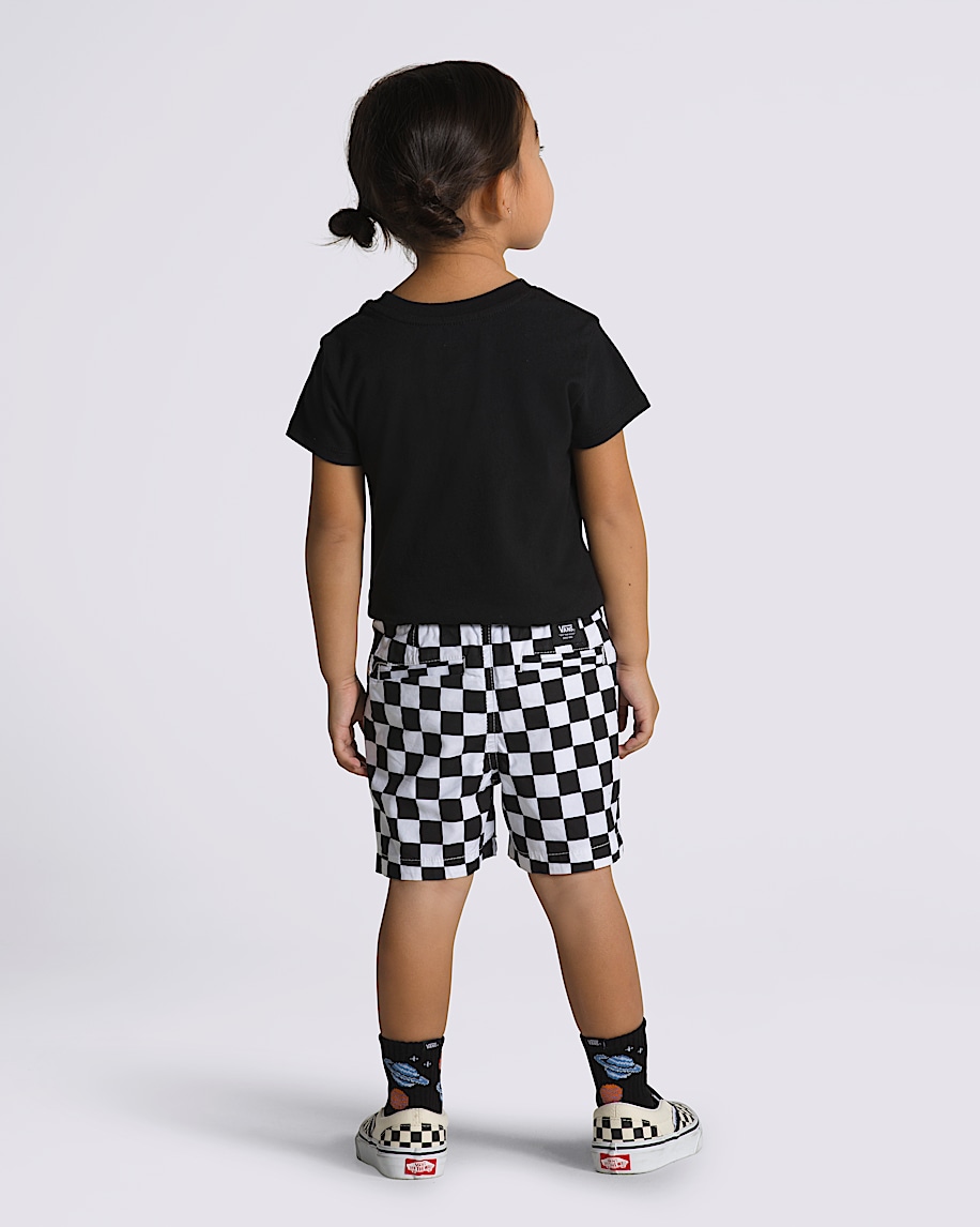 Little Kids Range Elastic Checkerboard Shorts - 3