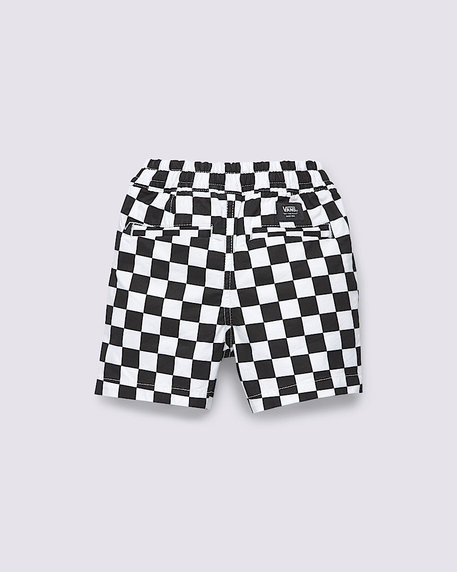 Little Kids Range Elastic Checkerboard Shorts - 6