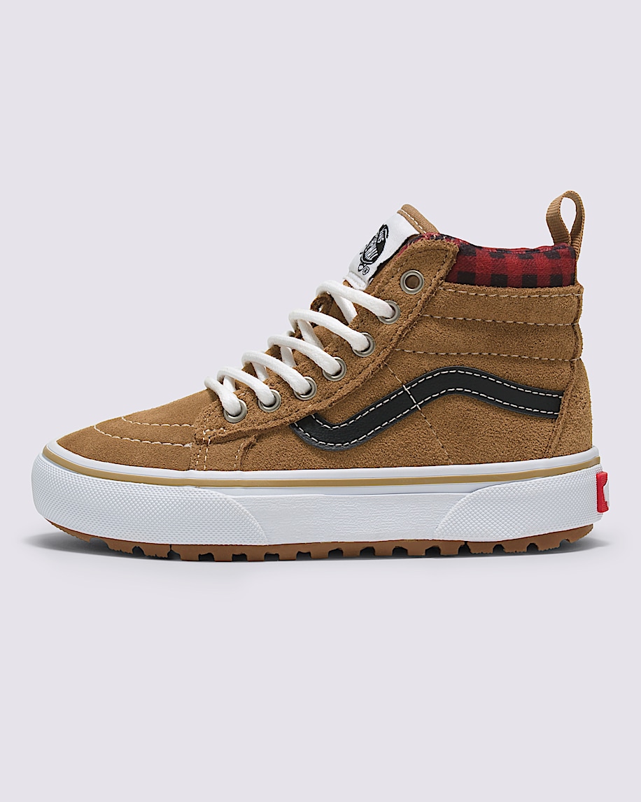 Vans | Kids Sk8-Hi MTE-1 Plaid Brown/Black Shoes