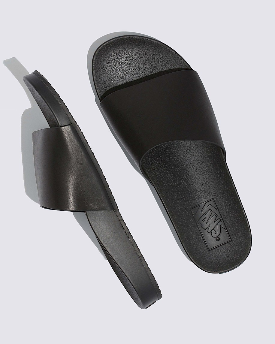 Womens Decon Leather Slide-On Sandal - 2