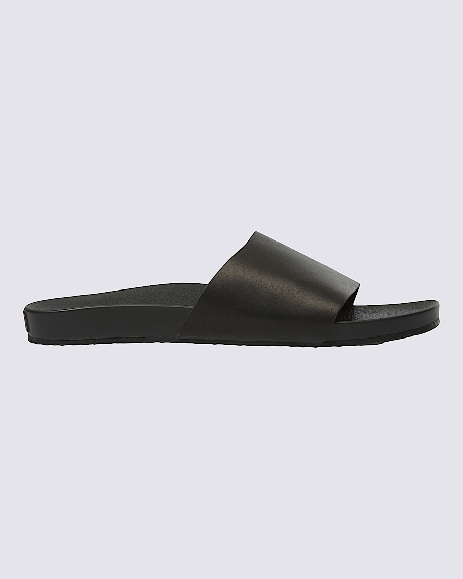 Womens Decon Leather Slide-On Sandal - 4