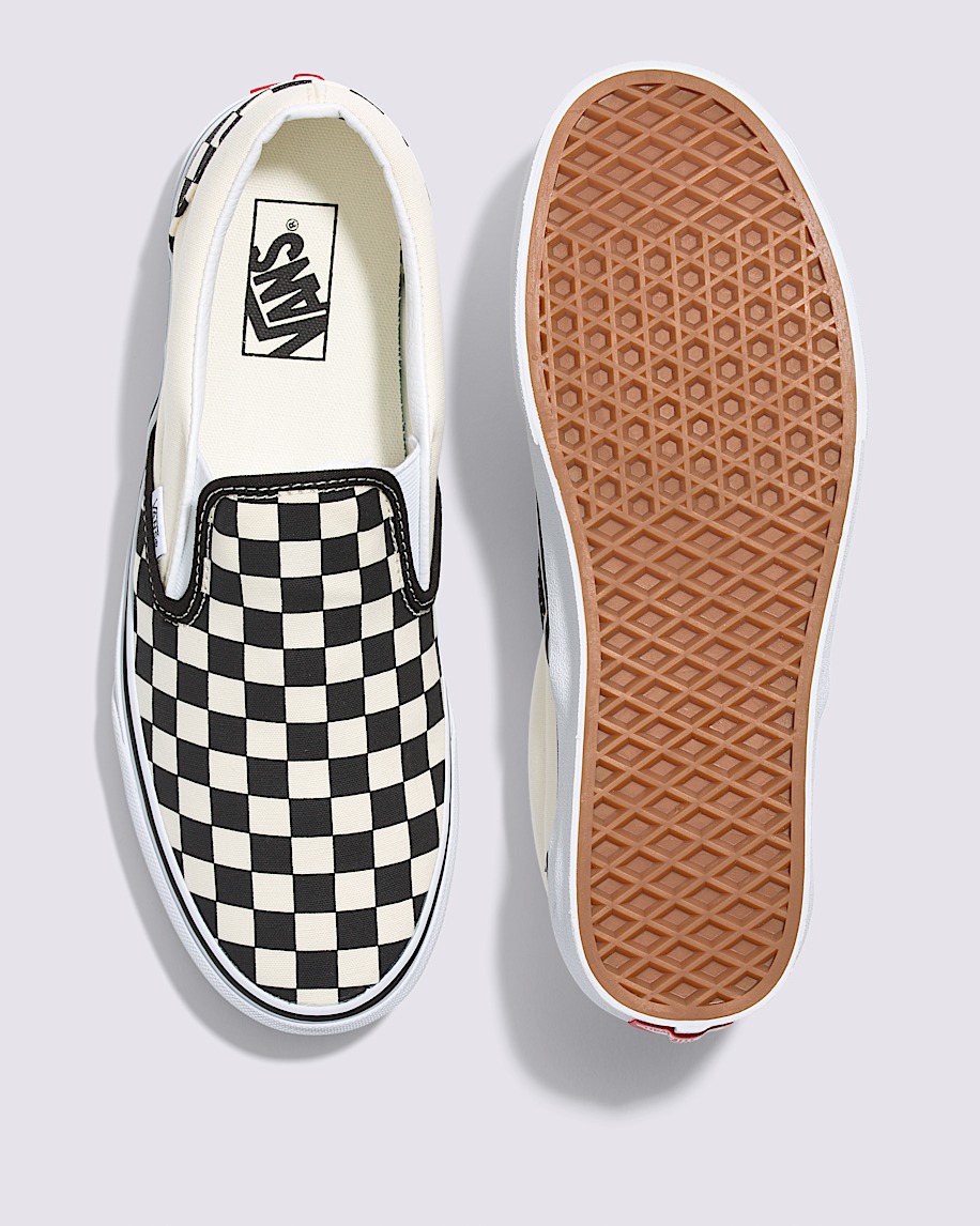 Classic Slip-On Checkerboard Wide Shoe - 3