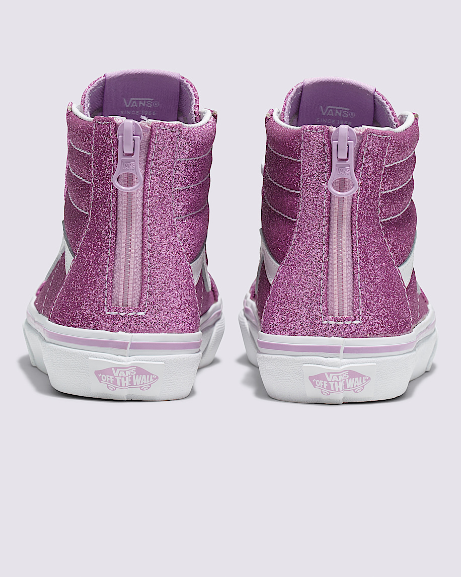 人気ブランド新作豊富 in Shoe Glitter Zip Sk8-Hi Kids Little Lilac Vans | ピンズ・ピンバッジ・缶バッジ