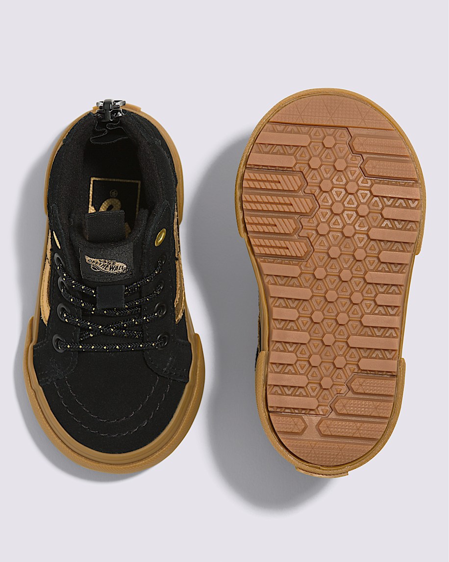 【お得】 Toddler Sk8-Hi Vans | Gum / Gold / Black in Shoe MTE-1 Zip ジェルネイル・ネイルシール