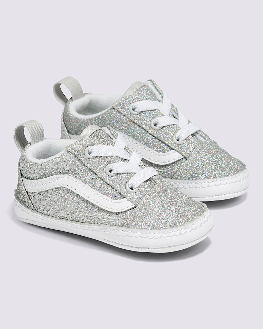 Infant Old Skool Crib Glitter Shoe - 2