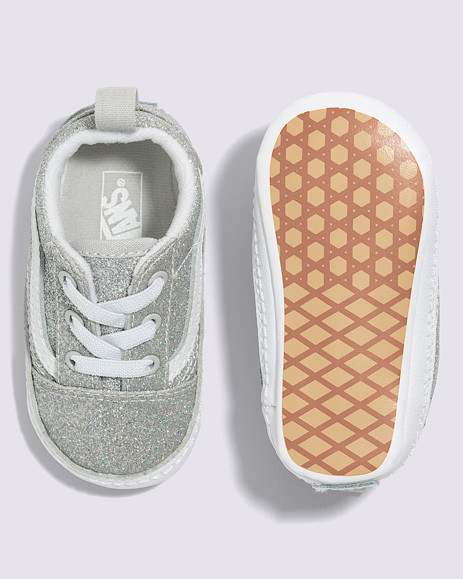 Infant Old Skool Crib Glitter Shoe - 3