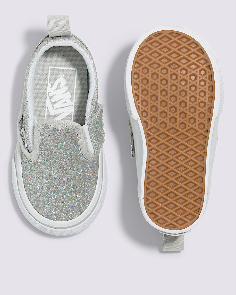 Toddler Slip-On V Glitter Shoe - 3