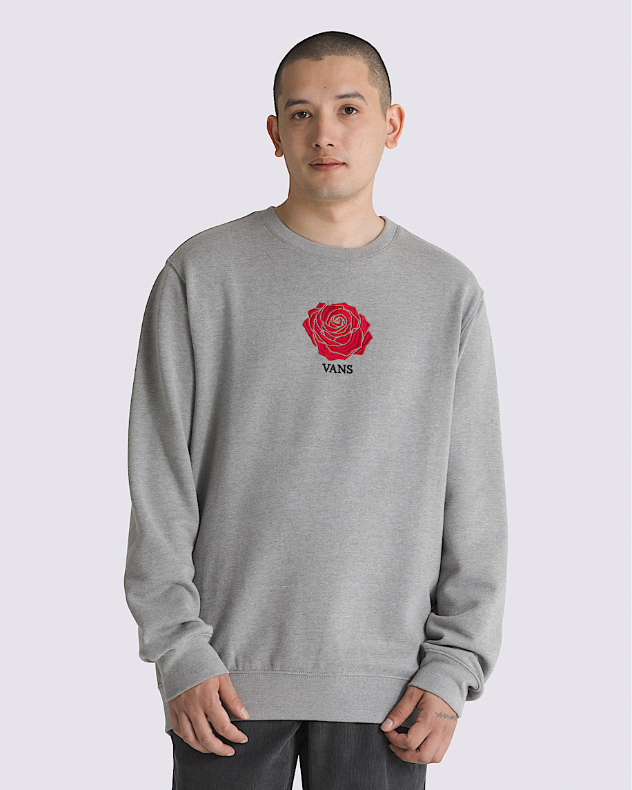 Rose Script Crew Sweatshirt - 1