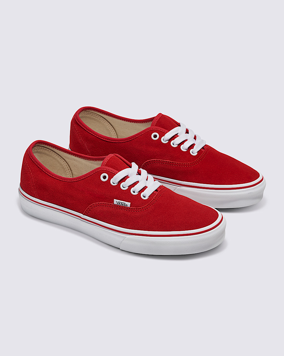 国内配送 VANS AUTHENTIC RED Customs Authentic Suede Shoe in Customs | Vans