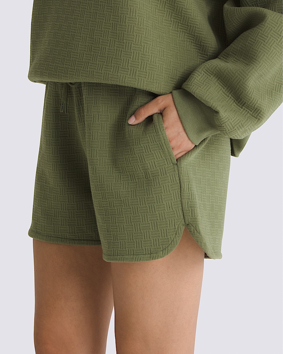 Sabine 4'' Jacquard Shorts in Olivine Green | Vans