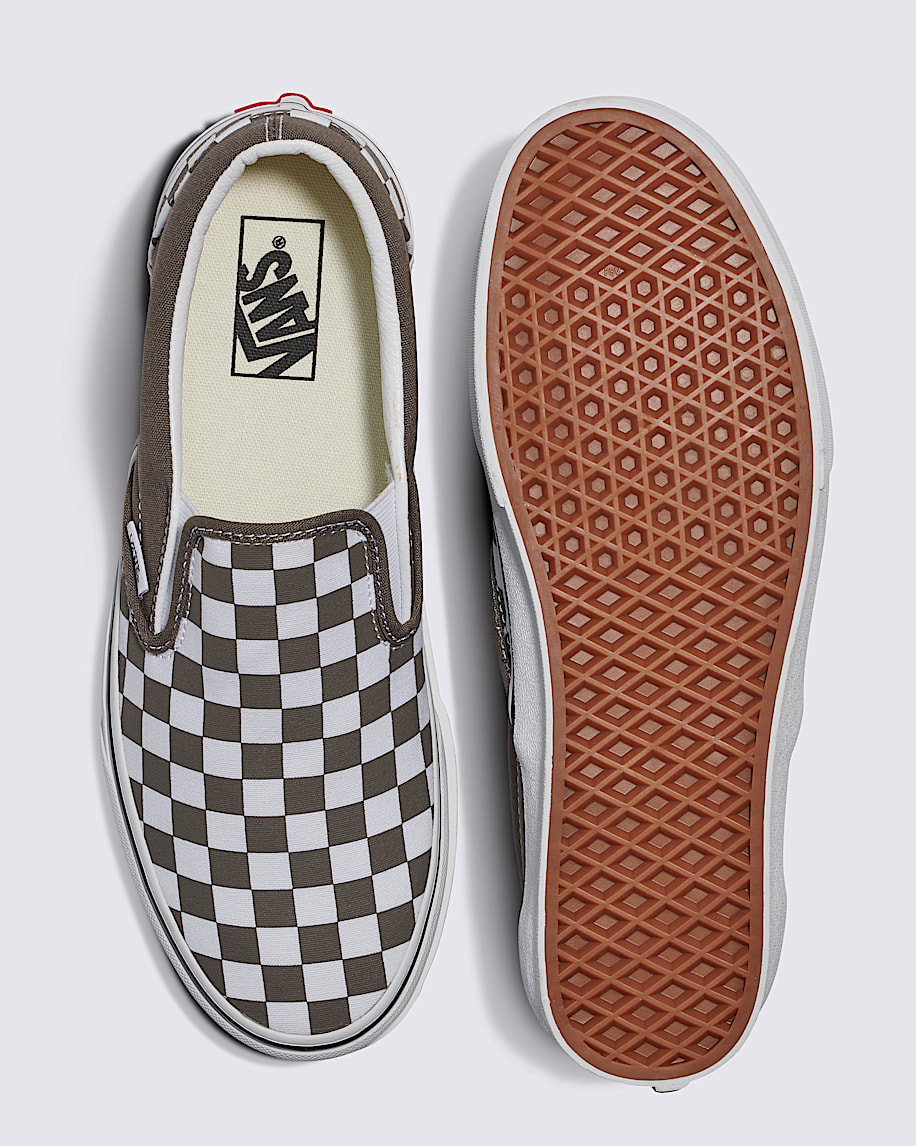 Classic Slip-On Checkerboard Shoe in Bungee Cord Brown