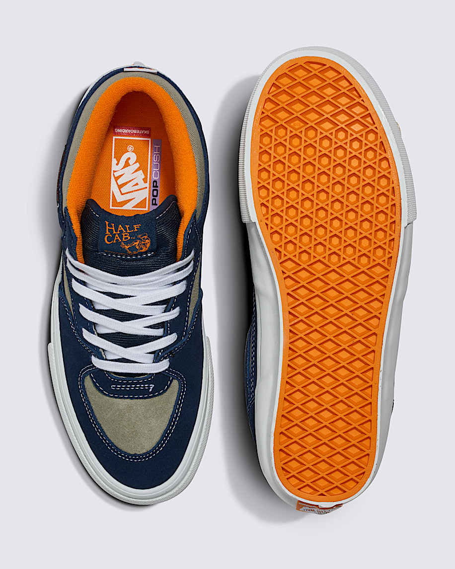 【新作入荷!!】  Skate Vans | Orange / Blue Navy / Grey Smoke in Shoe Cab Half 靴