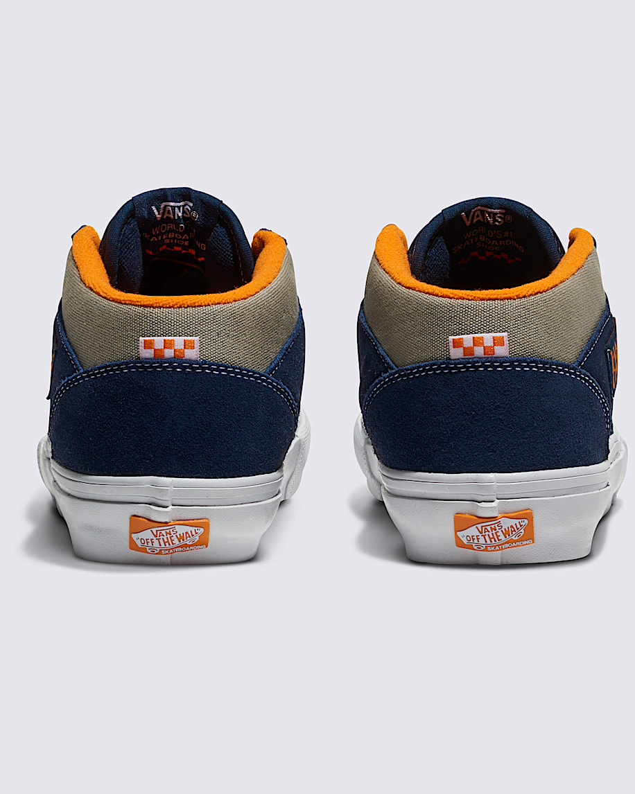 超格安一点 Skate Half Cab Shoe in Smoke Grey / Navy Blue / Orange | Vans 靴