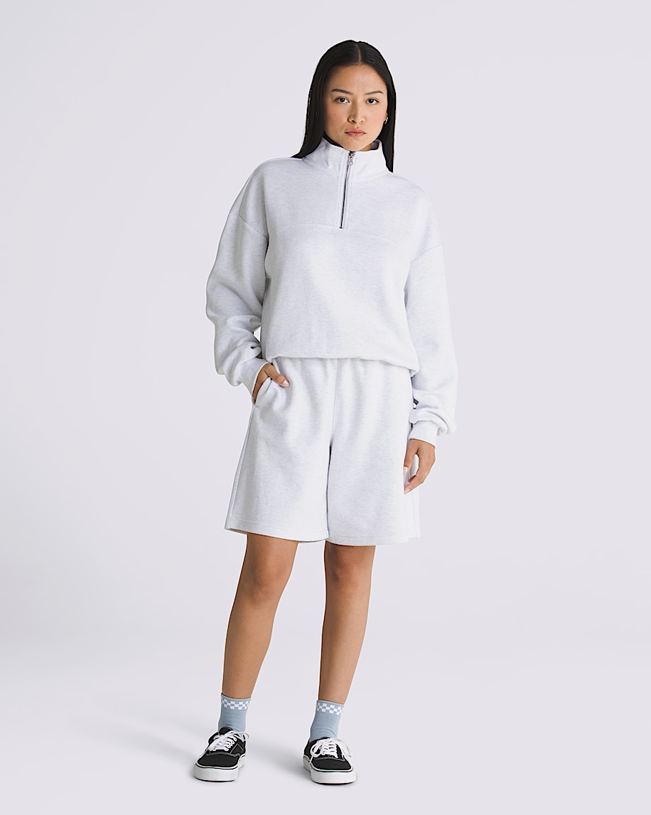 Elevated Double Knit 8'' Relaxed Shorts in White Heather | Vans