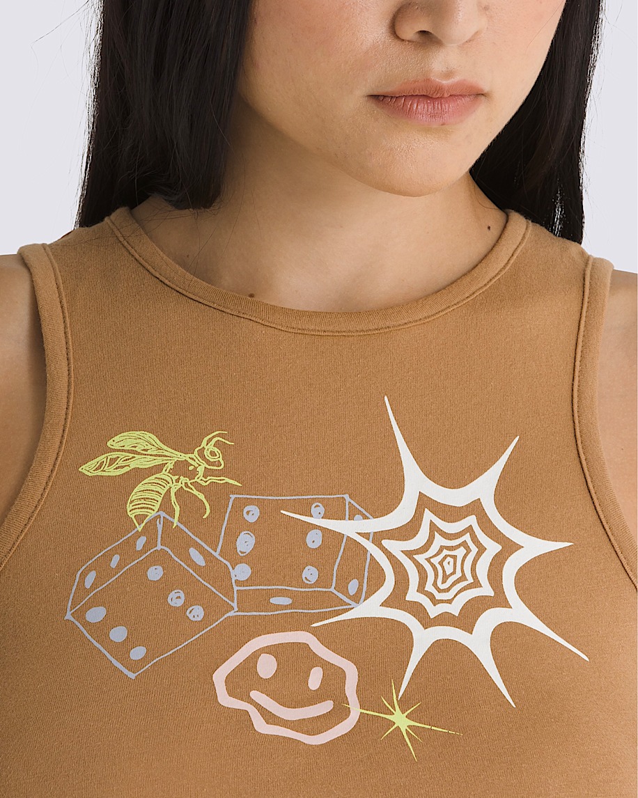 Total Mess Fitted Tank Top