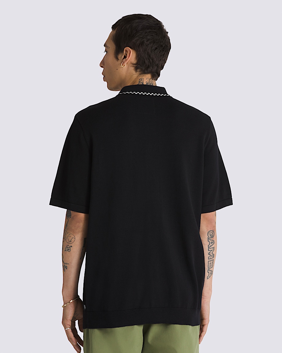 Baldwin Short Sleeve Sweater Polo Shirt - 2