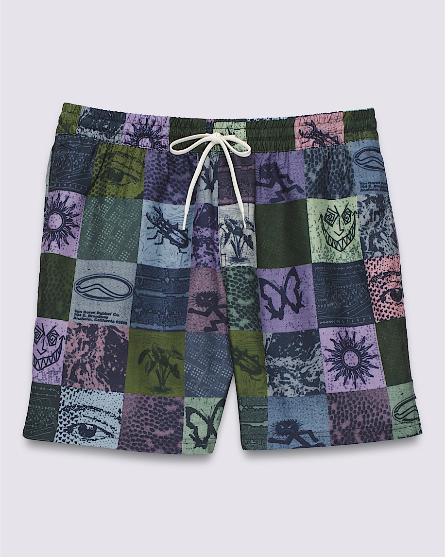 Primary Print Elastic 17'' Boardshorts - 1