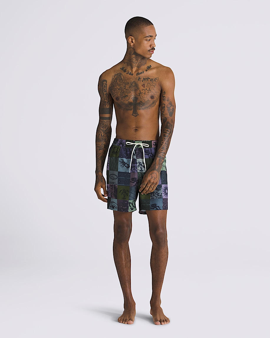 Primary Print Elastic 17'' Boardshorts - 2
