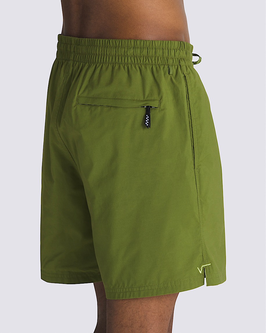 Primary Solid Elastic 17'' Boardshorts in Pesto Green | Vans