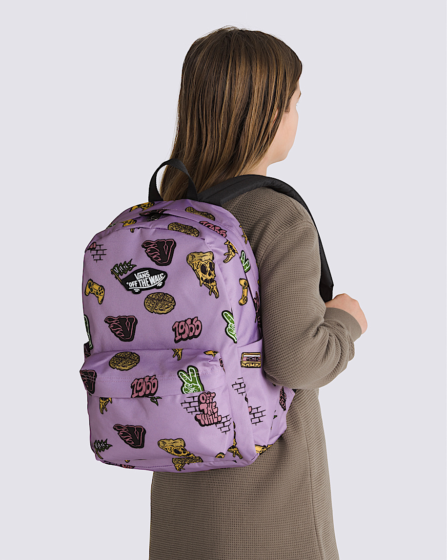 Kids Old Skool Grom Backpack in Lavender Mist Purple | Vans