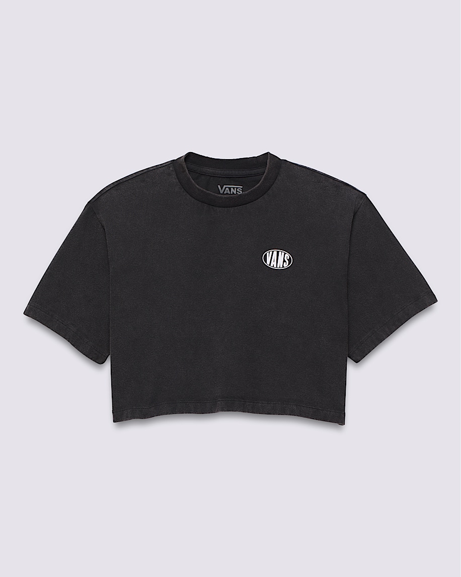 Kids Oval Wash Relaxed Crop T-Shirt - 1