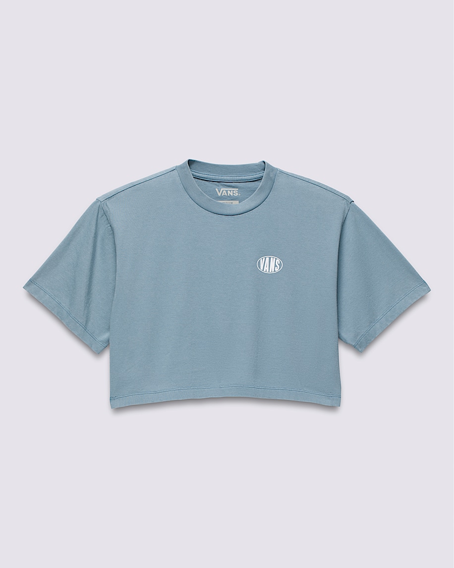 Kids Oval Wash Relaxed Cropped T-Shirt