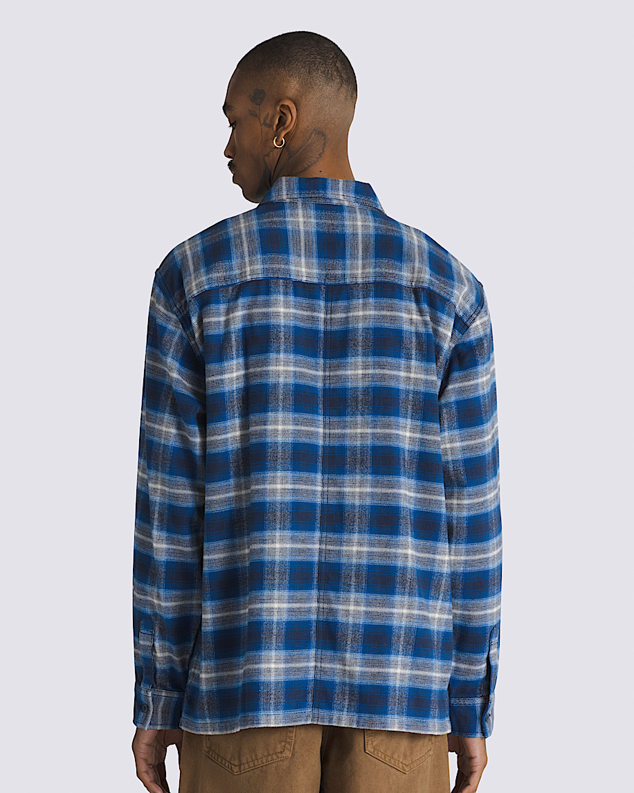 トップス BoTT  ZIP UP FLANNEL SHIRT  NAVY Montwood Zip Flannel Shirt in Blue| Vans UK