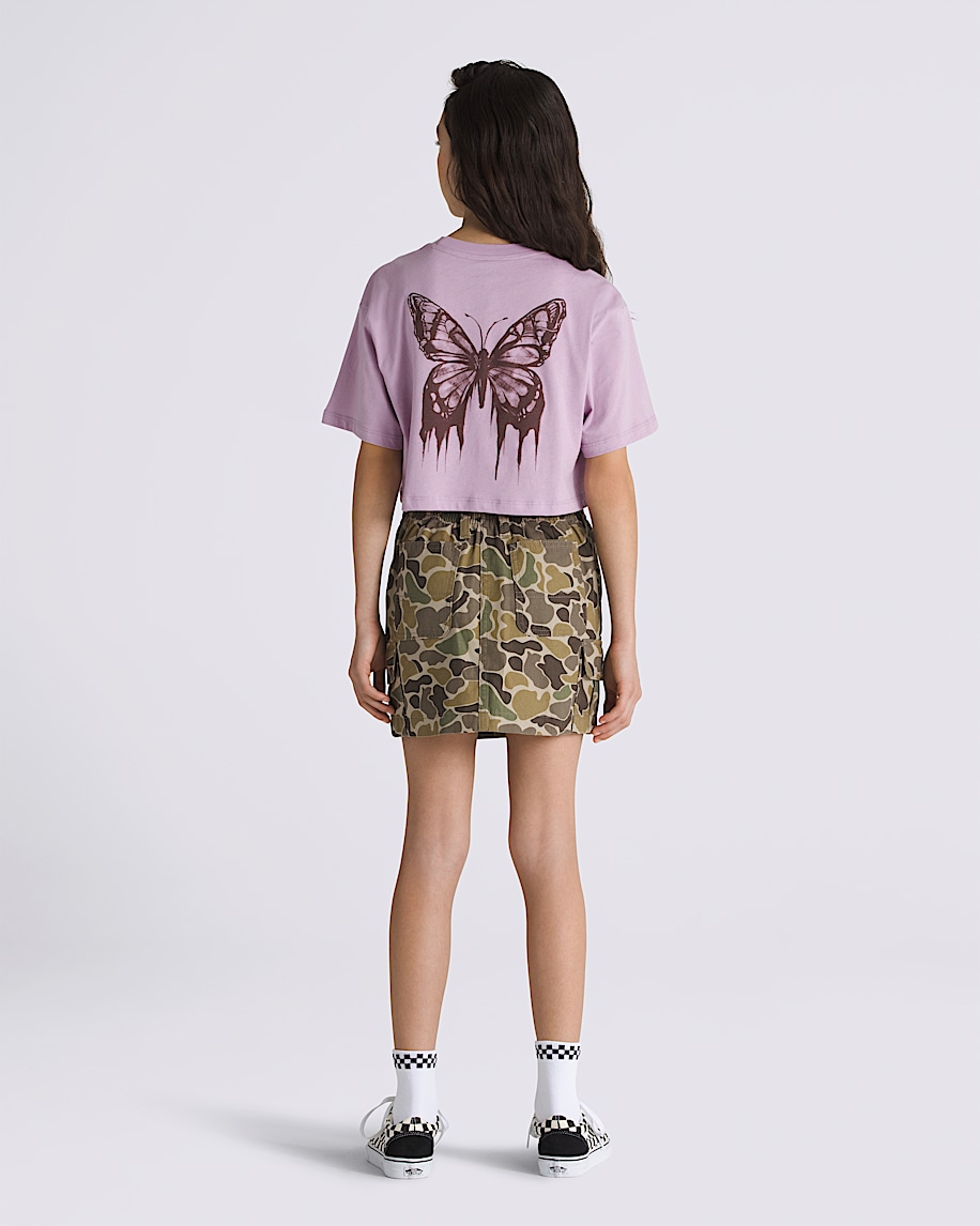 Kids Sidewalk Printed Skirt in Bungee Cord / Turkish Coffee Kids Sidewalk Printed Skirt in Bungee Cord / Turkish Coffee