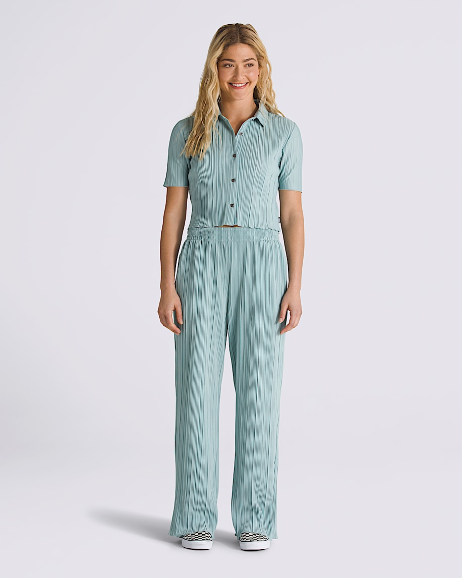 Ambrosy Easy Pleated Wide Leg Pants - 2