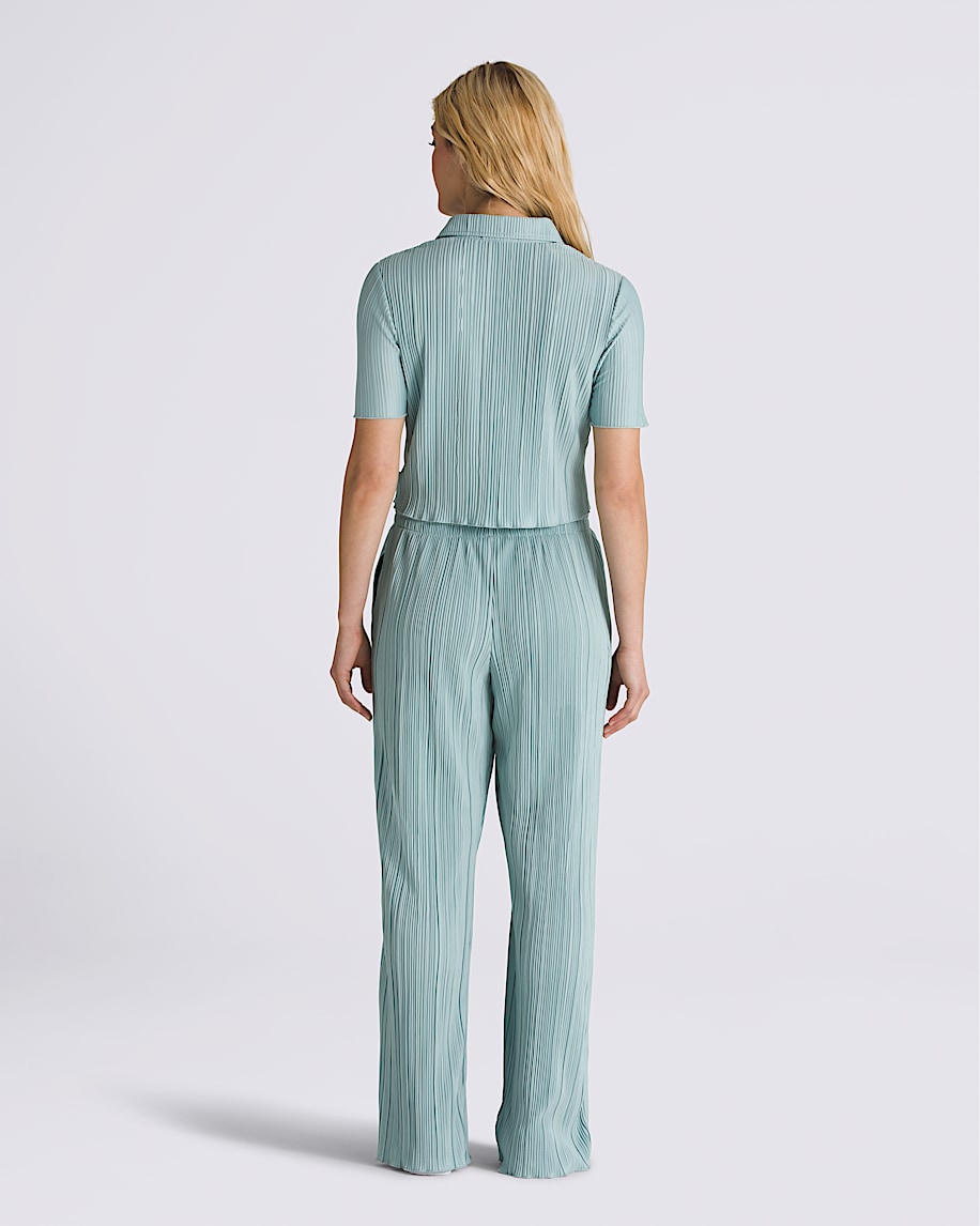 Ambrosy Easy Pleated Wide Leg Pants - 3