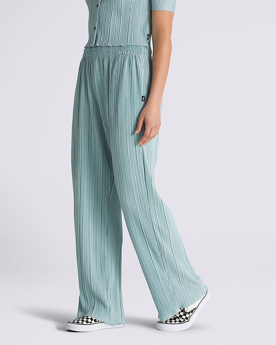 Ambrosy Easy Pleated Wide Leg Pants - 4