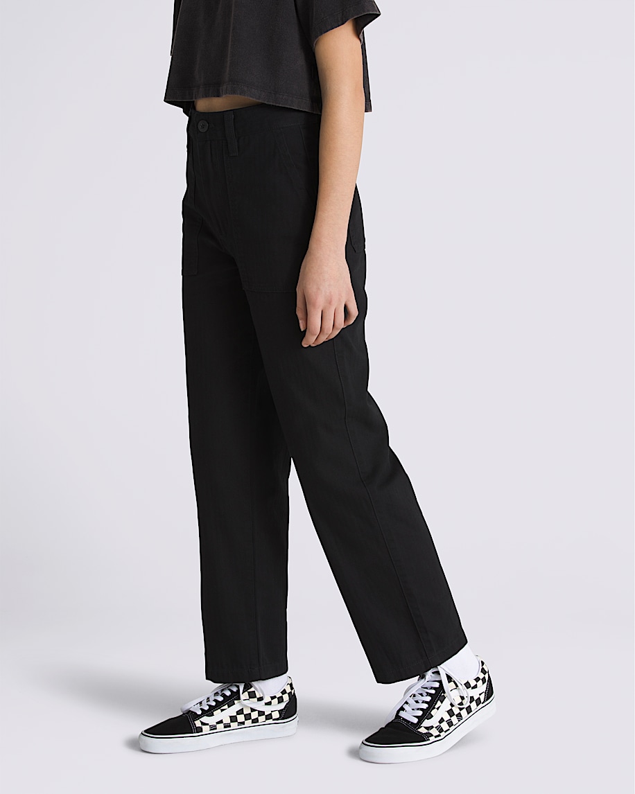 Kids Union Relaxed Carpenter Pants in Black | Vans