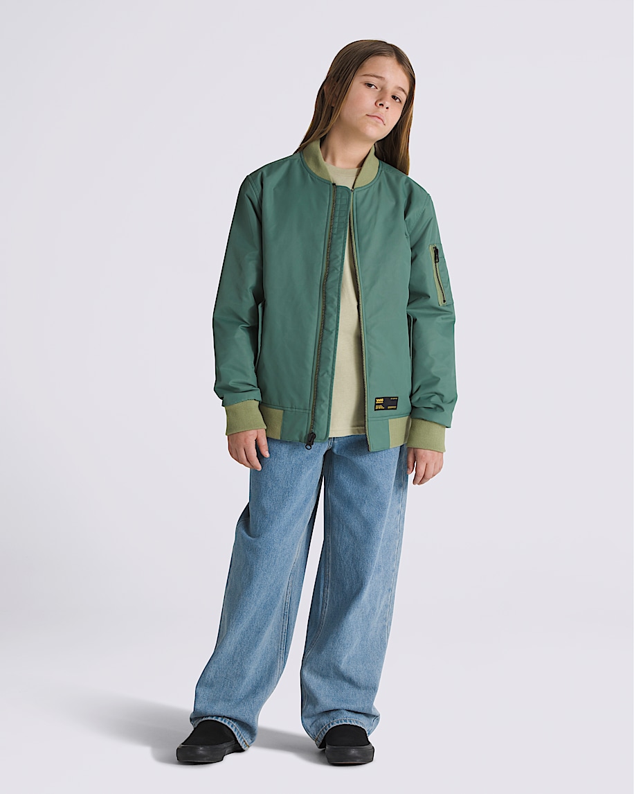 Kids Copley Satin Bomber Jacket - 4