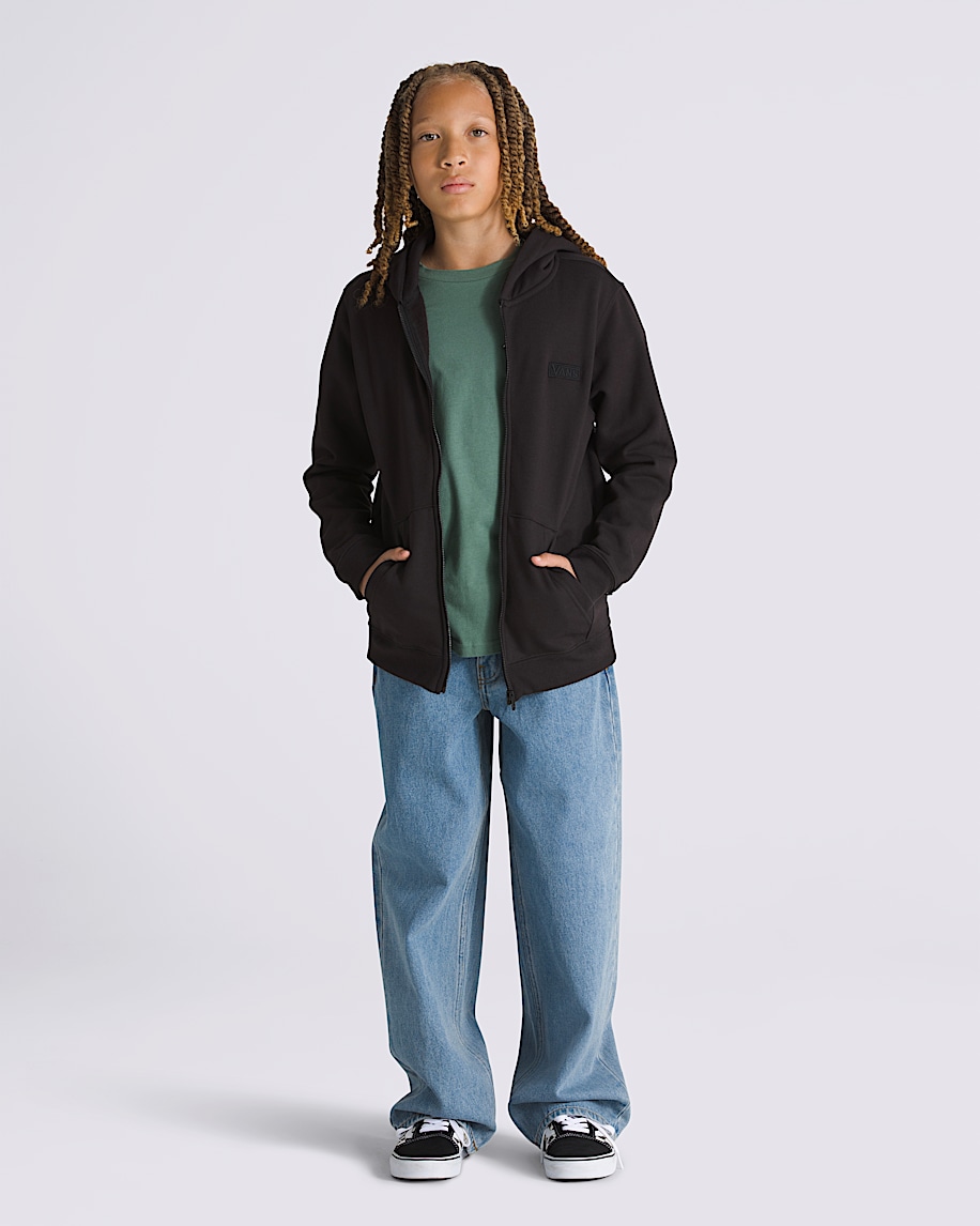 Kids Core Basic Full Zip Hoodie - 4