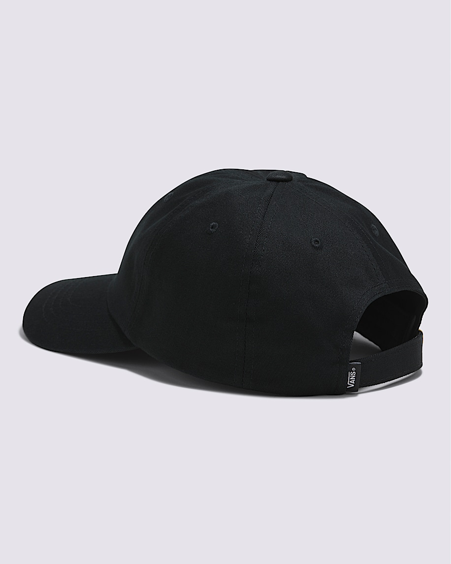 Kids Half Box Curved Bill Jockey Hat in Black | Vans