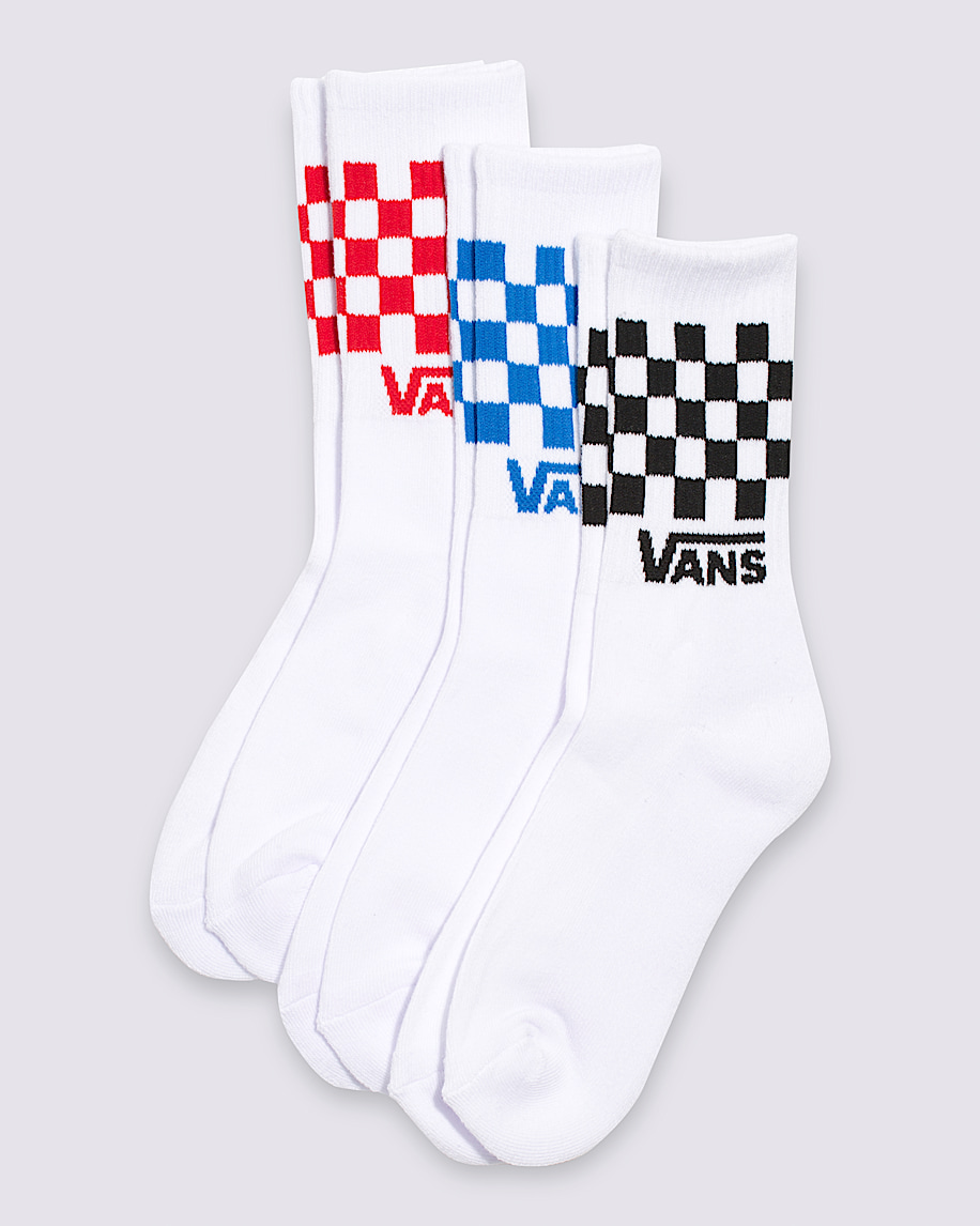 Kids Checkerboard Crew Socks 3-Pack - 1
